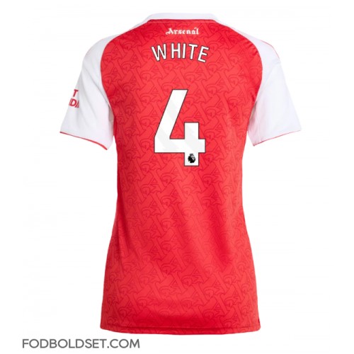 Arsenal Ben White #4 Hjemmebanetrøje Dame 2025-26 Kortærmet